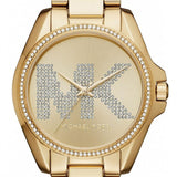 Buy Shop Michael Kors Bradshaw Quartz Gold Dial Gold Steel Strap Watch For Women - MK6555 USA Online