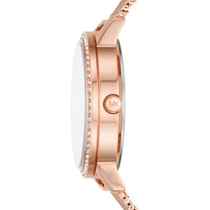 Buy Shop Michael Kors Quartz Crystals Rose Gold Dial Rose Gold Mesh Strap Watch for Women - MKO1012 USA Online