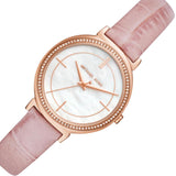 Buy Shop Michael Kors Cinthia Mother of Pearl Dial Pink Leather Strap Watch for Women - MK2663 USA Online