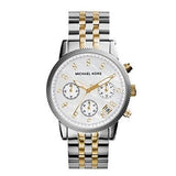 Buy Shop Michael Kors Ritz Chronograph White Dial Two Tone Steel Strap Watch for Women - MK5057 USA Online