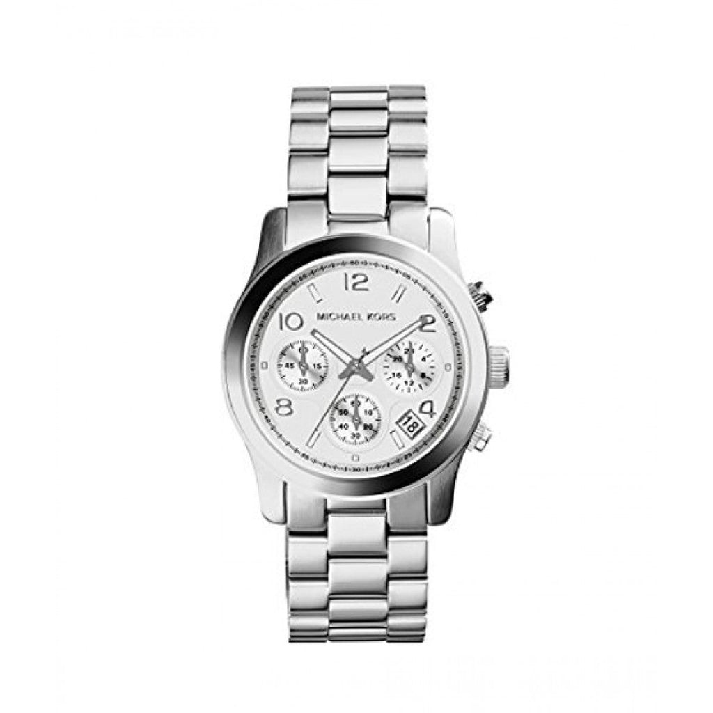 Buy Shop Michael Kors Runway Silver Dial Silver Steel Strap Watch for Women - MK5076 USA Online