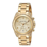 Buy Shop Michael Kors Runway Gold Dial Gold Steel Strap Watch for Women - MK5166 USA Online