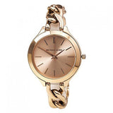 Buy Shop Michael Kors Slim Runway Rose Gold Dial Rose Gold Steel Strap Watch for Women - MK3223 USA Online