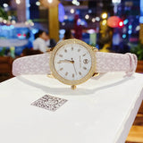 Buy Shop Michael Kors Tibby Analog Silver Dial White Leather Strap Watch for Women - MK1049 USA Online