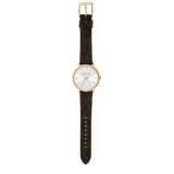 Buy Shop Michael Kors Pyper Quartz Silver Dial Brown Leather Strap Watch For Women - MK2857 USA Online