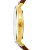 Buy Shop Michael Kors Pyper Quartz Silver Dial Brown Leather Watch For Women - MK2740 USA Online