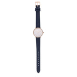 Buy Shop Michael Kors Pyper Analog White Dial Black Leather Strap Watch For Women - MK2804 USA Online