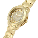 Buy Shop Michael Kors Runway Three-Hand Gold Dial Gold Steel Strap Watch For Women - MK6911 USA Online