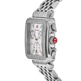 Buy Shop Michele Deco Mother of Pearl Dial Silver Steel Strap Watch For Women - MWW06V000001 USA Online