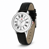 Buy Shop Michele Serein Mother of Pearl Dial Black Leather Strap Watch for Women - MWW21B000011 USA Online