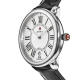 Buy Shop Michele Serein Mother of Pearl Dial Black Leather Strap Watch for Women - MWW21B000011 USA Online