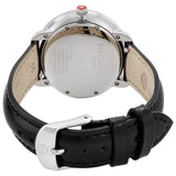 Buy Shop Michele Serein Mother of Pearl Dial Black Leather Strap Watch for Women - MWW21B000019 USA Online