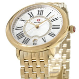 Buy Shop Michele Serein Mother of Pearl Dial Gold Steel Strap Watch for Women - MWW21B000017 USA Online