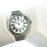 Buy Shop Michele Serein Mother of Pearl Dial Silver Steel Strap Watch for Women - MWW21B000030 USA Online