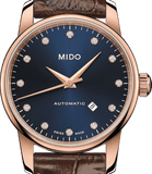 Buy Shop Mido Baroncelli Automatic Midnight Blue Dial Brown Leather Strap Watch For Women - M7600.3.65.8 USA Online