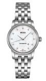 Mido Baroncelli Automatic Mother Of Pearl Dial Silver Steel Strap Watch For Women - M7600.4.69.1