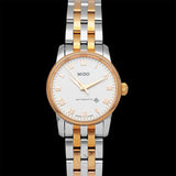 Buy Shop Mido Baroncelli Automatic White Dial Two Tone Steel Strap Watch For Women - M8600.9.N6.1 USA Online
