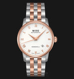 Buy Shop Mido Baroncelli Automatic White Dial Two Tone Steel Strap Watch For Women - M8600.9.N6.1 USA Online
