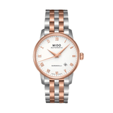 Buy Shop Mido Baroncelli Automatic White Dial Two Tone Steel Strap Watch For Women - M8600.9.N6.1 USA Online