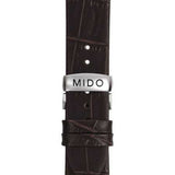 Mido Multifort Automatic Silver Dial Black Leather Strap Watch For Men - M005.430.16.031.80