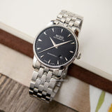 Buy Shop Mido Baroncelli Ii Automatic Black Dial Silver Steel Strap Watch For Men - M8600.4.18.1 USA Online