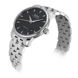Buy Shop Mido Baroncelli Ii Automatic Black Dial Silver Steel Strap Watch For Men - M8600.4.18.1 USA Online