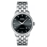 Buy Shop Mido Baroncelli Ii Automatic Black Dial Silver Steel Strap Watch For Men - M8600.4.18.1 USA Online