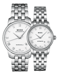 Buy Shop Mido Baroncelli II Automatic White Dial Silver Steel Strap Watch For Men - M8600.4.26.1 USA Online