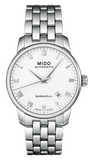 Buy Shop Mido Baroncelli II Automatic White Dial Silver Steel Strap Watch For Men - M8600.4.26.1 USA Online