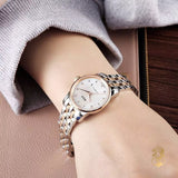 Buy Shop Mido Baroncelli III Automatic Mother of Pearl White Dial Two Tone Steel Strap Watch For Women - M7600.9.69.1 USA Online