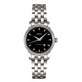 Buy Shop Mido Baroncelli Ii Automatic Black Dial Silver Steel Strap Watch For Men - M8600.4.18.1 USA Online