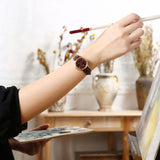 Buy Shop Mido Baroncelli III Automatic Diamonds Brown Dial Brown Leather Strap Watch For Women - M7600.3.64.8 USA Online