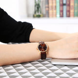 Buy Shop Mido Baroncelli III Automatic Diamonds Brown Dial Brown Leather Strap Watch For Women - M7600.3.64.8 USA Online