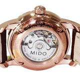 Buy Shop Mido Baroncelli III Automatic Diamonds Brown Dial Brown Leather Strap Watch For Women - M7600.3.64.8 USA Online