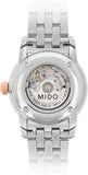 Buy Shop Mido Baroncelli III Automatic Diamonds White Dial Silver Steel Strap Watch For Women - M7600.4.66.1 USA Online