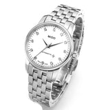 Buy Shop Mido Baroncelli III Automatic Diamonds White Dial Silver Steel Strap Watch For Women - M7600.4.66.1 USA Online