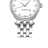 Buy Shop Mido Baroncelli III Automatic Diamonds White Dial Silver Steel Strap Watch For Women - M7600.4.66.1 USA Online