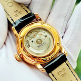 Buy Shop Mido Baroncelli III Automatic Grey Dial Black Leather Strap Watch For Men - M8600.3.13.4 USA Online