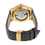 Buy Shop Mido Baroncelli III Automatic Grey Dial Black Leather Strap Watch For Men - M8600.3.13.4 USA Online