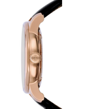 Buy Shop Mido Baroncelli III Automatic Grey Dial Black Leather Strap Watch For Men - M8600.3.13.4 USA Online