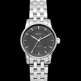 Buy Shop Mido Baroncelli III Automatic Grey Dial Silver Steel Strap Watch For Women - M7600.4.13.1 USA Online
