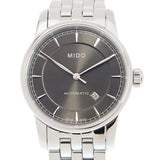 Buy Shop Mido Baroncelli III Automatic Grey Dial Silver Steel Strap Watch For Women - M7600.4.13.1 USA Online