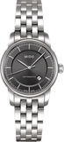 Buy Shop Mido Baroncelli III Automatic Grey Dial Silver Steel Strap Watch For Women - M7600.4.13.1 USA Online