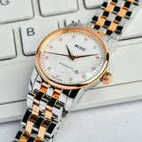 Buy Shop Mido Baroncelli III Automatic Mother of Pearl White Dial Two Tone Steel Strap Watch For Women - M7600.9.69.1 USA Online