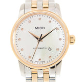 Buy Shop Mido Baroncelli III Automatic Mother of Pearl White Dial Two Tone Steel Strap Watch For Women - M7600.9.69.1 USA Online