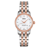 Buy Shop Mido Baroncelli III Automatic Mother of Pearl White Dial Two Tone Steel Strap Watch For Women - M7600.9.69.1 USA Online