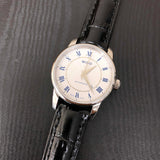 Buy Shop Mido Baroncelli III Automatic Silver Dial Black Leather Strap Watch For Women - M7600.4.21.4 USA Online