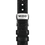 Buy Shop Mido Baroncelli III Automatic Silver Dial Black Leather Strap Watch For Women - M7600.4.21.4 USA Online