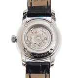 Buy Shop Mido Baroncelli III Automatic Silver Dial Black Leather Strap Watch For Women - M7600.4.21.4 USA Online