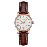 Buy Shop Mido Baroncelli III Automatic Silver Dial Brown Leather Strap Watch For Men - M8600.2.21.8 USA Online